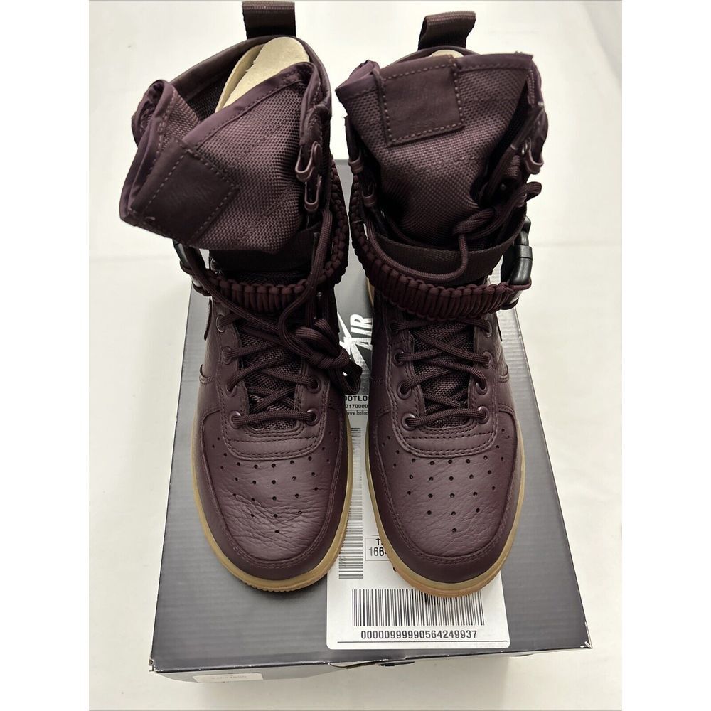 Size 6.5 -Nike Sf Air Force‎ 1 Deep Burgundy SKU #2954